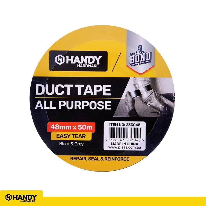 Tape Duct Tape Assorted Colours (Black & Grey) 48mm X 50m – image 4