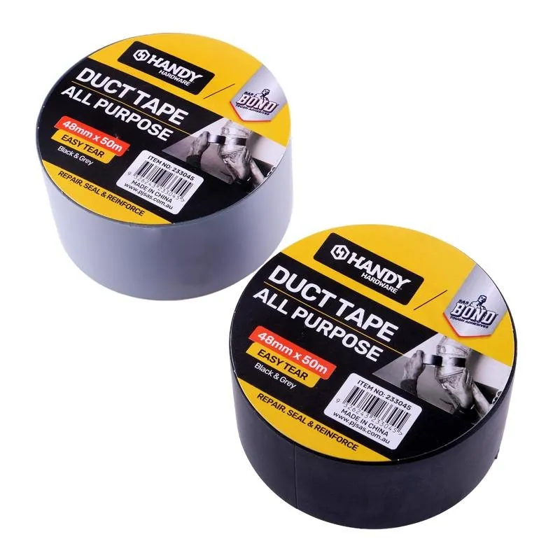 Tape Duct Tape Assorted Colours (Black & Grey) 48mm X 50m – image 3
