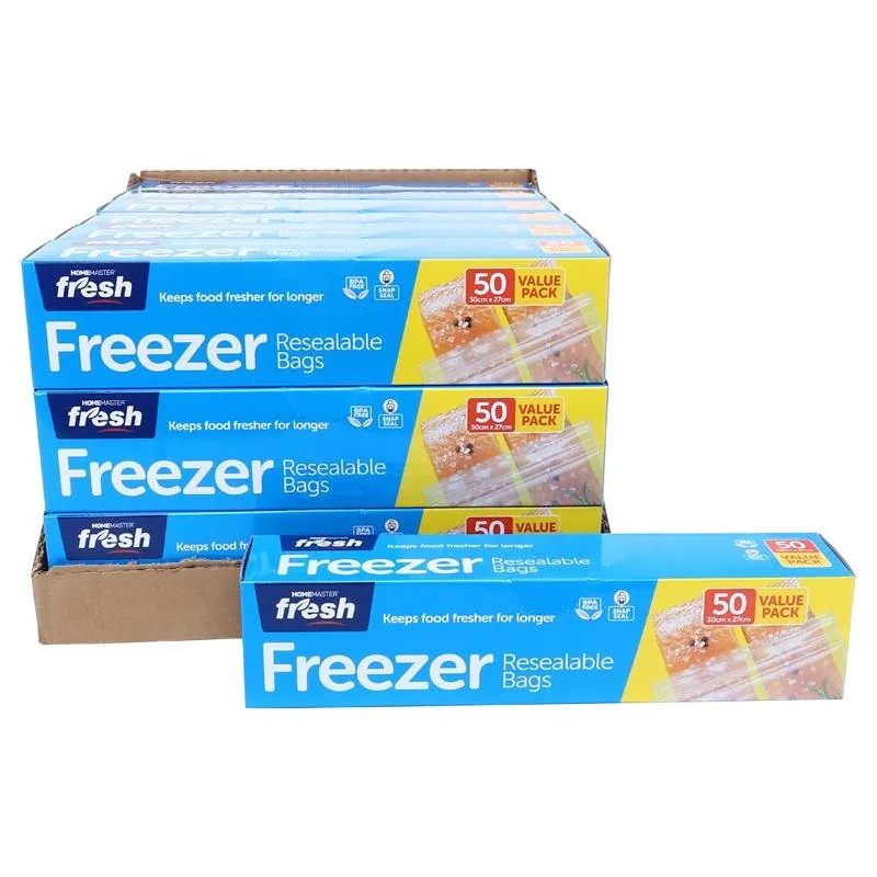 Kitchen Consumables Freezer Bags Snap Lock 50pk 30cm X 26.5cm – image 4
