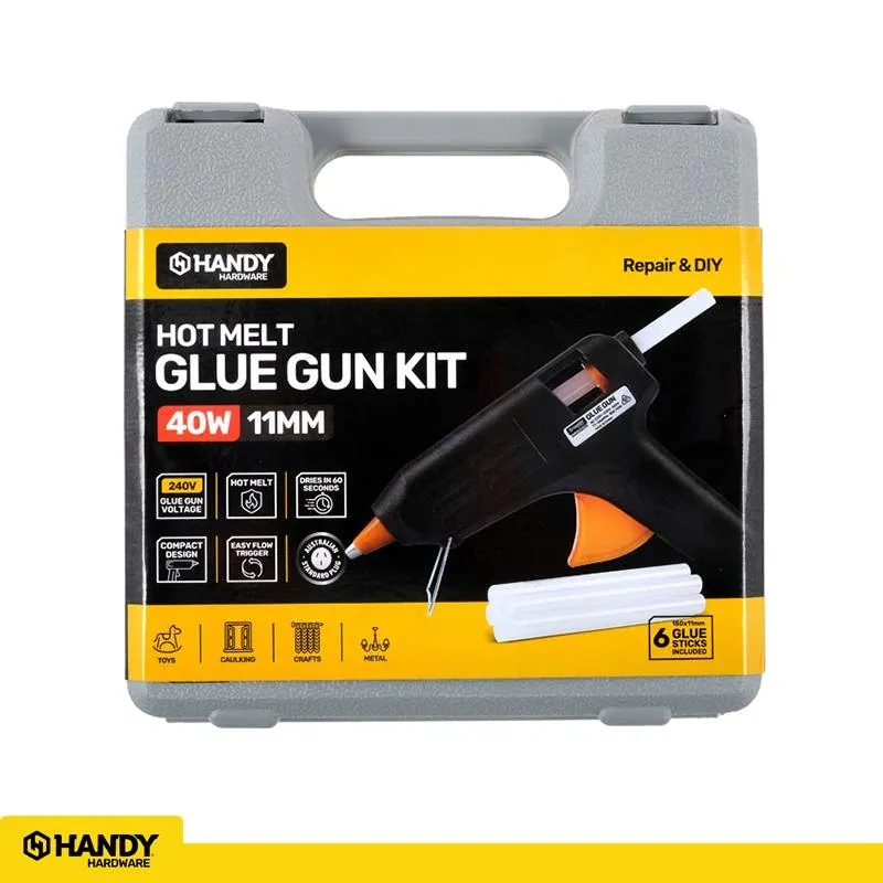 Glue Gun Black 40W in Grey Carry Case – image 4