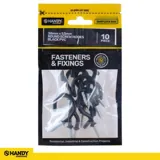 Bag of Round Screw Hooks Black PVC 38mm X 53mm 10pc – image 4