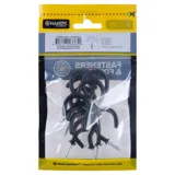 Bag of Round Screw Hooks Black PVC 38mm X 53mm 10pc – image 3