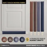 Door Snake Plain 86cm X 8cm 4 Assorted Colours – image 3