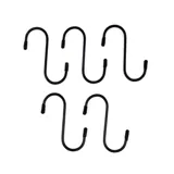 S Hooks PVC Coated with Scratch Proof Tip Protectors 80mm X 35mm 5pk – image 1