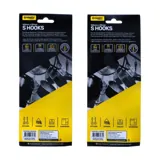S Hooks PVC Coated with Scratch Proof Tip Protectors 165mm X 50mm 3pk – image 2