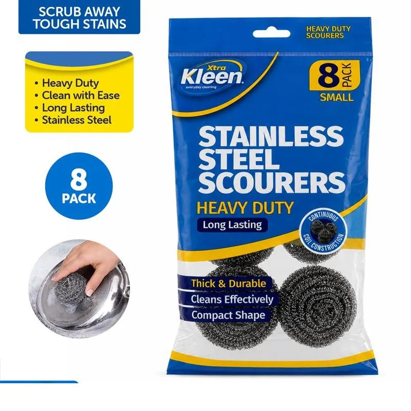 Stainless Steel Scourer 8pk - 15g Per/pc – image 4