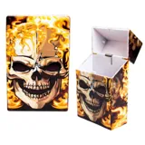 Man Cave Accessories Cigarette Case Flip Top Holds 20 - 6 Assorted Designs – image 2