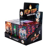 Man Cave Accessories Cigarette Case Flip Top Holds 20 - 6 Assorted Designs – image 3