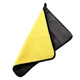 Microfibre Car Cloth Double Layer Yellow & Black 50cm X 50cm – image 2
