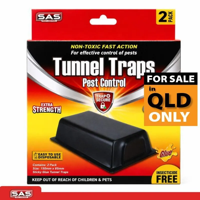 Sas Pest Control Glue Trap Tunnel 2pk 15cm X 8.5cm X 3.5cm Black & Clear Glue – image 4