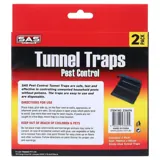 Sas Pest Control Glue Trap Tunnel 2pk 15cm X 8.5cm X 3.5cm Black & Clear Glue – image 3