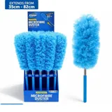 Microfibre Duster with Telescopic Extandable Handle - Head (18cm X 8cm) - Handle (34cm - 81cm) - Blue – image 4
