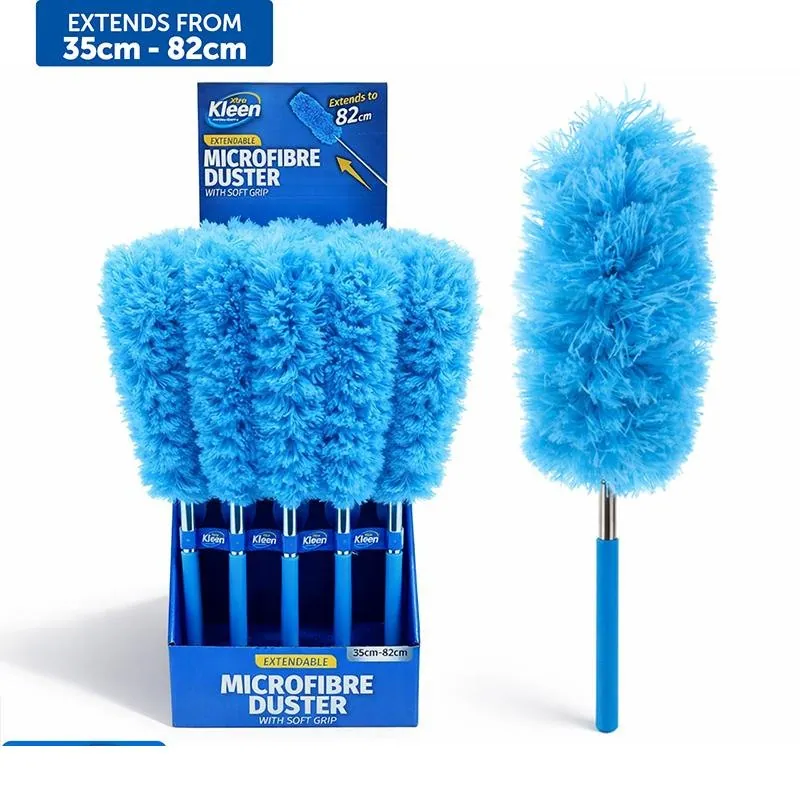 Microfibre Duster with Telescopic Extandable Handle - Head (18cm X 8cm) - Handle (34cm - 81cm) - Blue – image 4