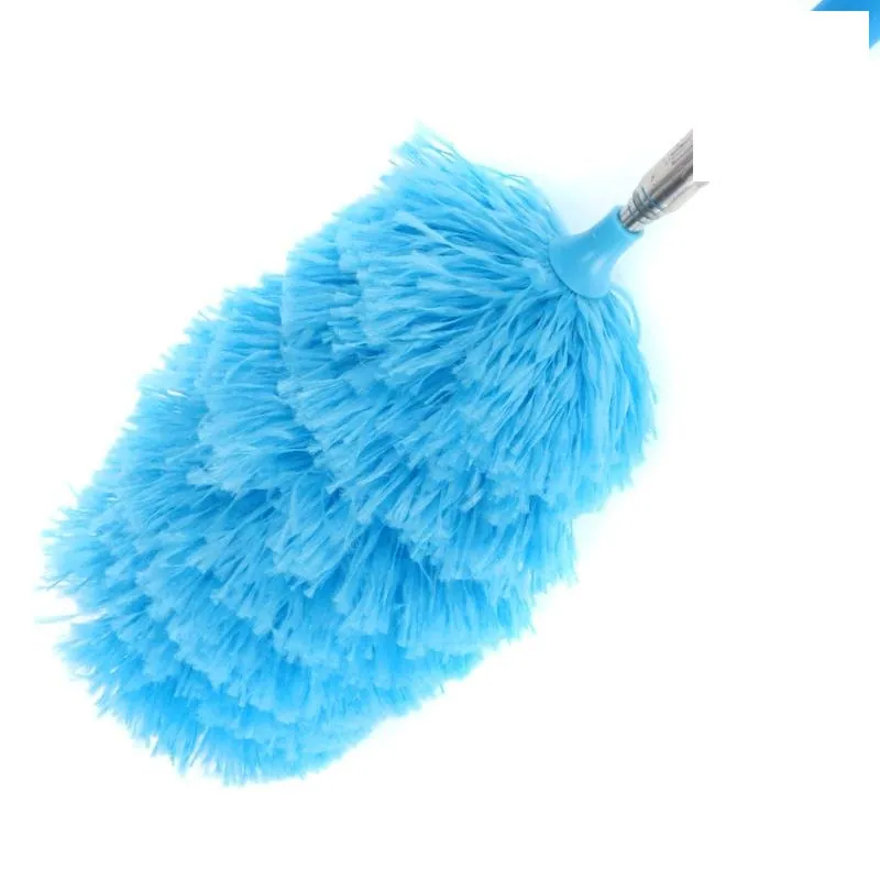 Microfibre Duster with Telescopic Extandable Handle - Head (18cm X 8cm) - Handle (34cm - 81cm) - Blue – image 2