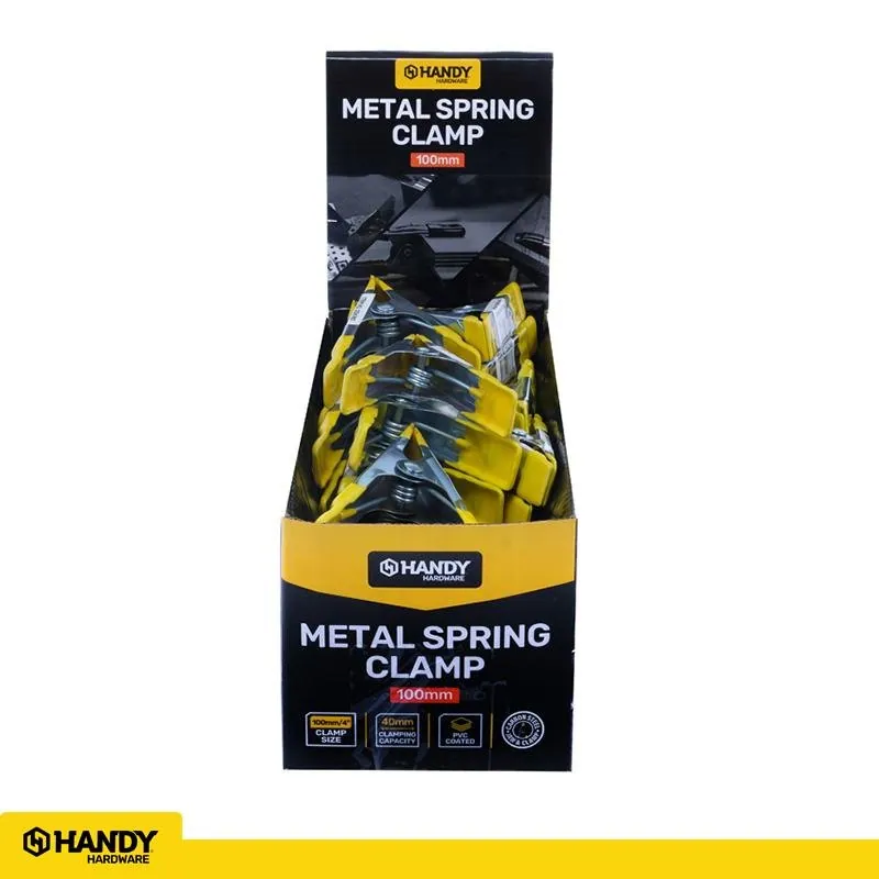 Clamp Metal Spring with PVC Coated Handles and Jaw 100mm (Jaw Opening 40mm) – image 4