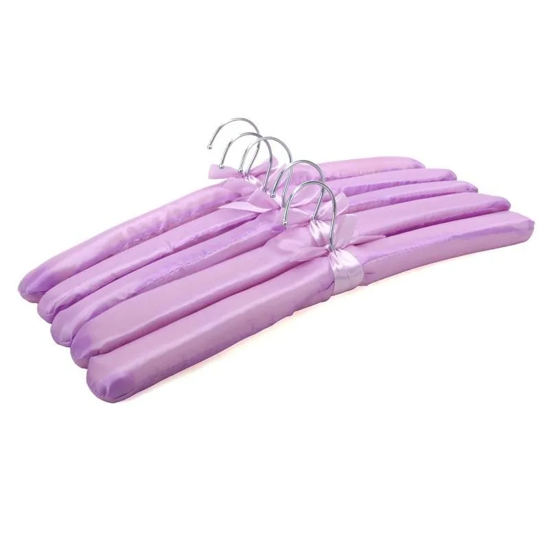 Coat Hanger Padded Satin Coloured 5pk Pastels – image 2