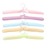 Coat Hanger Padded Satin Coloured 5pk Pastels – image 3