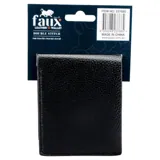 Wallet Mens Slimline Fold Faux Leather 9.5cm X 11cm X 1.5cm – image 3