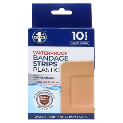 Bandage Dressing Strips Waterproof 7.6cm X 5.1cm 10pk - PE