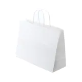 Craft Paper Bags Horizontal White 25cm X 31cm X 12cm 2pk – image 1