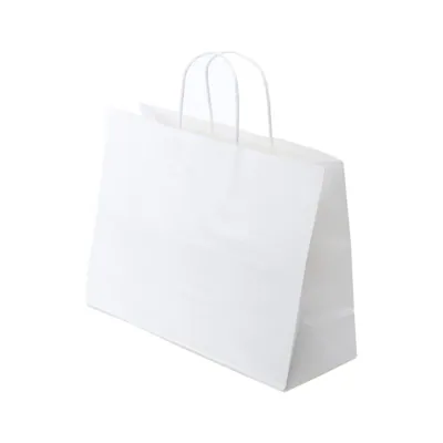 Craft Paper Bags Horizontal White 25cm X 31cm X 12cm 2pk