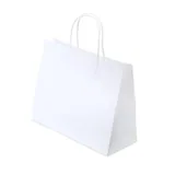 Craft Paper Bags Horizontal White 28cm X 22cm X 10cm 2pk – image 1