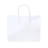 Craft Paper Bags Horizontal White 28cm X 22cm X 10cm 2pk – image 3