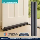 Draught Stopper Twin Tube 94cm X 9cm – image 4