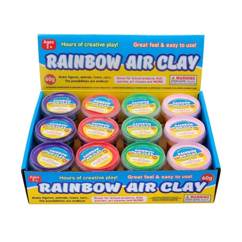 Air Dry Clay Super Light Rainbow 60g – image 4