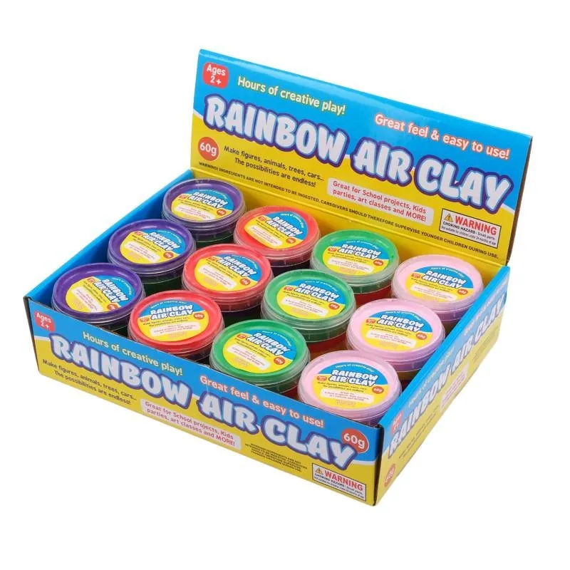 Air Dry Clay Super Light Rainbow 60g – image 3
