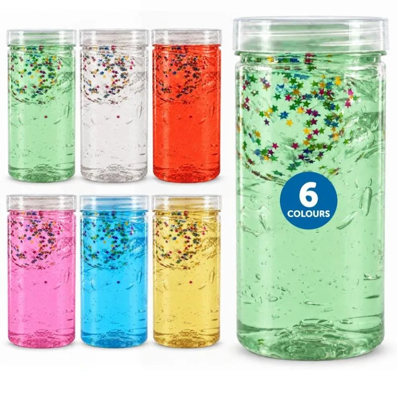 Slime Star Glitter Jumbo 260g - Assorted Colours: Pink, Blue, Purple, Green, Red, Yellow – image 4