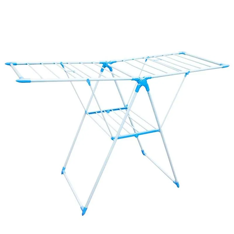 Airer Folding Clothes Drying Rack - 135cm X 58cm X 95cm - Iron Frame with Plastic Coating – image 2