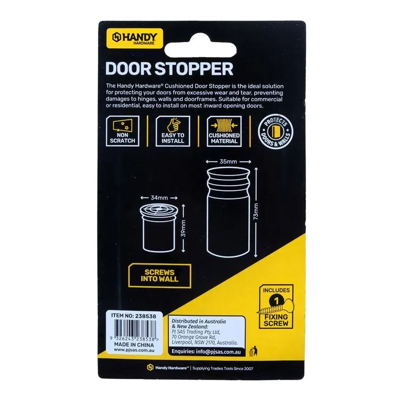 Door Stopper White (Includes 1 Screw) – image 3