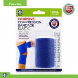 Christmas Cohesive Self-Adherent Elastic Compression Bandage 7cm X 4m - Blue – image 4