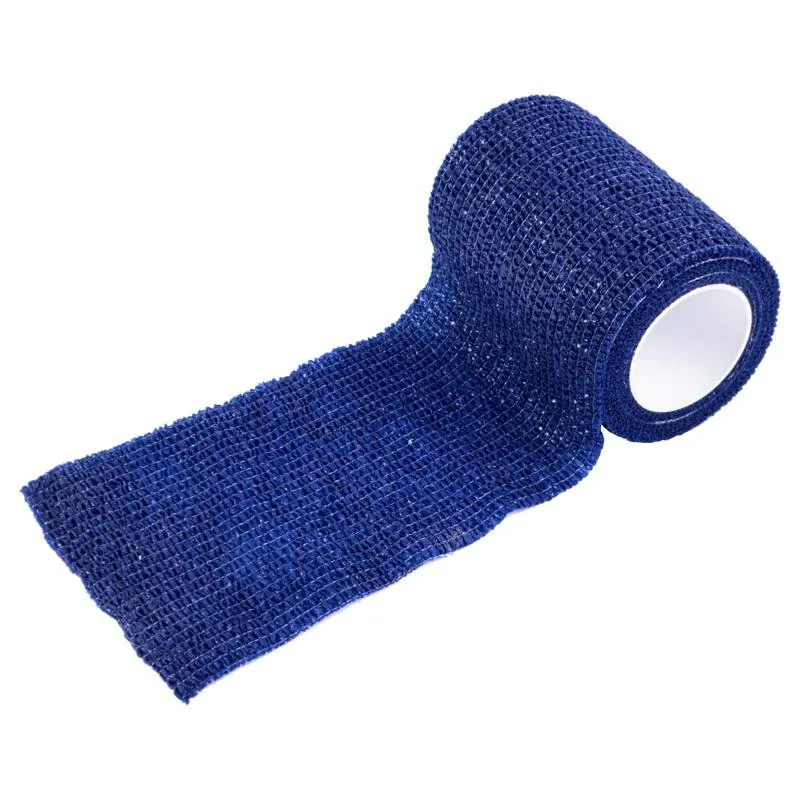 Christmas Cohesive Self-Adherent Elastic Compression Bandage 7cm X 4m - Blue – image 2
