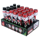 Christmas Stake Light Solar Candy Cane Snowman 1LED 36cm 2 Assorted Types Cool White 1 Function – image 3