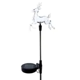 Christmas Stake Light Solar Reindeer 1LED 13cm X 11cm X 83cm Multi Colour 1 Function Colour Changing – image 1