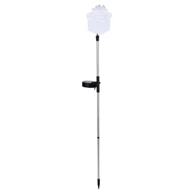 Christmas Stake Light Solar Gift Box 1LED 13cm X 11cm X 86cm Multi Colour 1 Function Colour Changing