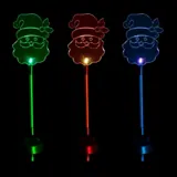 Christmas Stake Light Solar Santa 1LED 14cm X 10cm X 86cm Multi Colour 1 Function Colour Changing – image 2