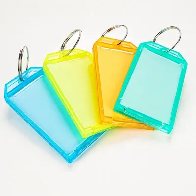 Key Tags Large Colour 6.7cm X 3.5cm 4pc