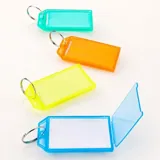 Key Tags Large Colour 6.7cm X 3.5cm 4pc – image 2