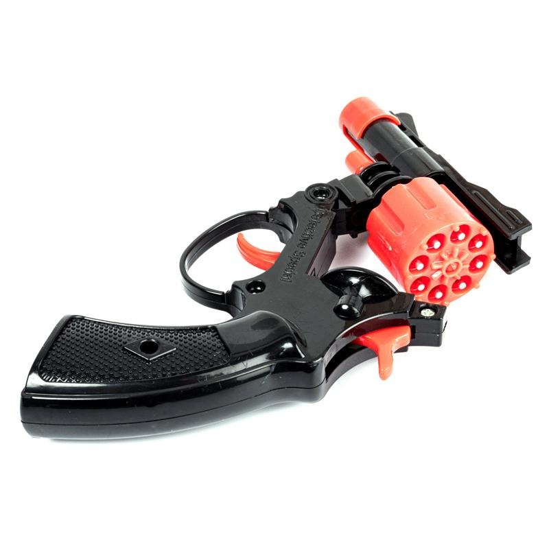 Toy Cap Gun Revolver, Black (Uses 8-Shot Ring Caps) — photo 3 of 3