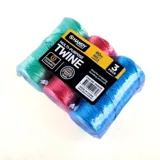 Polypropylene Traditional Rope Green, Red & Blue 40m 3pk – image 3