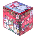 Gift Tag Adhesive Christmas Jumbo 60pk 7cm X 6cm 6 Assorted Designs – image 2