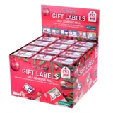 Gift Tag Adhesive Christmas Jumbo 60pk 7cm X 6cm 6 Assorted Designs – image 3