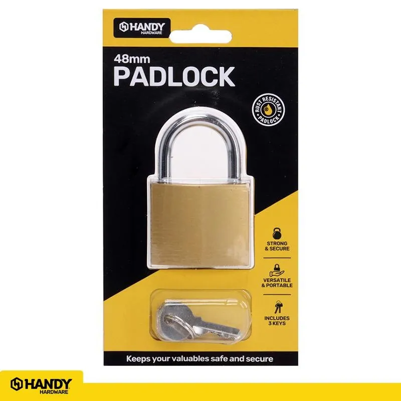 Padlock 48mm Includes 3 Keys 1pk – image 4