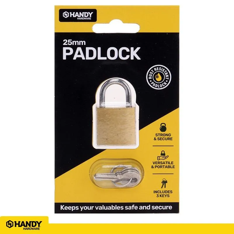 Padlock 25mm Includes 3 Keys 1pk – image 4