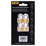 Padlock Keyed Alike 18mm Includes 2 Keys Per Lock 4pk – image 3