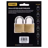 Padlock Keyed Alike 30mm Includes 2 Keys Per Lock 2pk – image 3