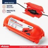 Christmas Mains Plug & Socket Protector Case Red IP44 Rated 210mm X 80mm – image 4